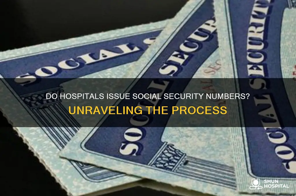 does the hospital give you a social security number