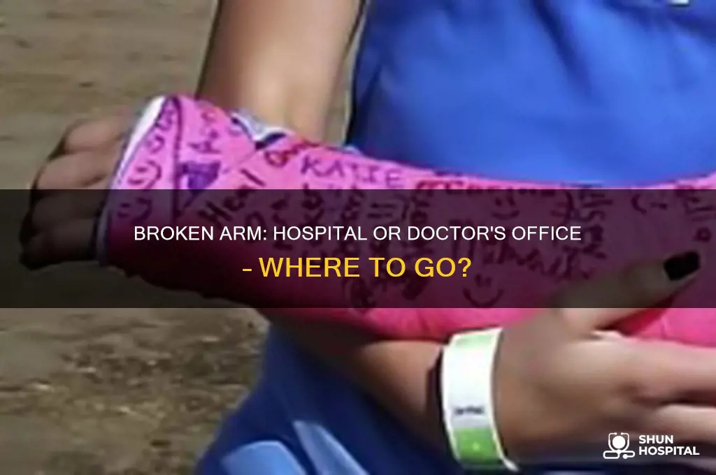 does the hospital or doc office handle a broken arm