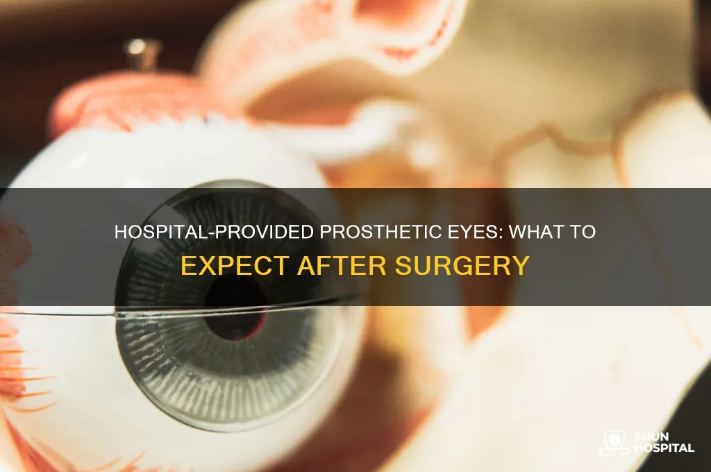 does the hospital provide you with a prosthetic eye