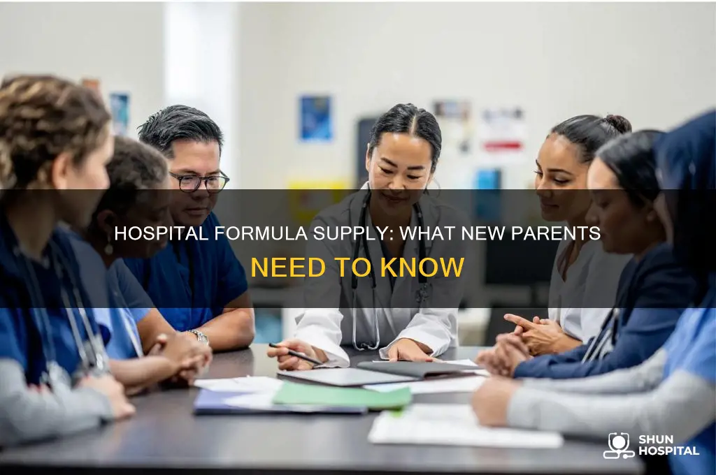 does the hospital supply formula