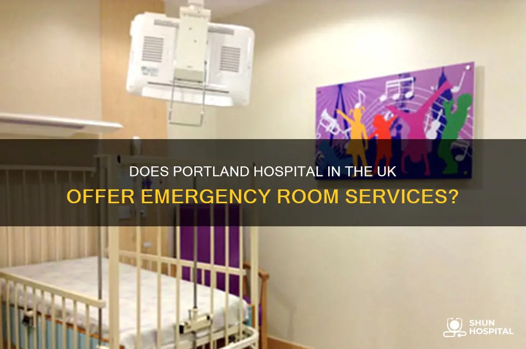 does the portland hospital in the uk have an er