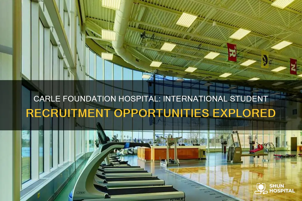 does the the carle foundation hospital recruit international students