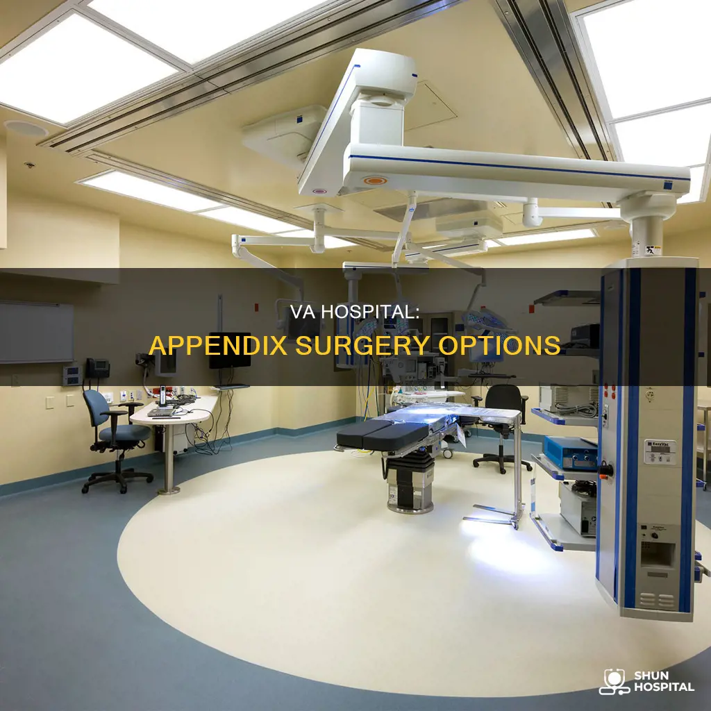 does the va hospital conduct appendix surgery