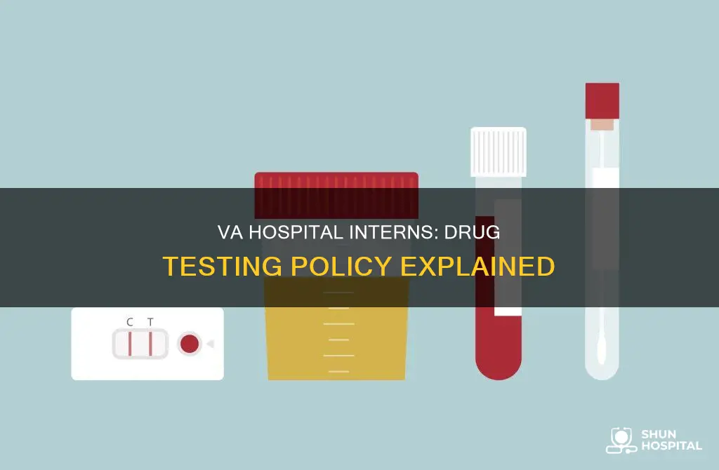 does the va hospital drug test interns