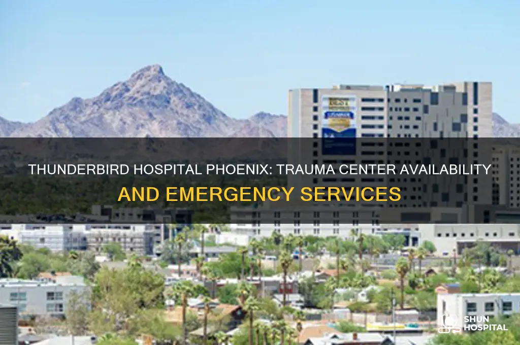 does thunderbird hospital in phoenix have a trauma center