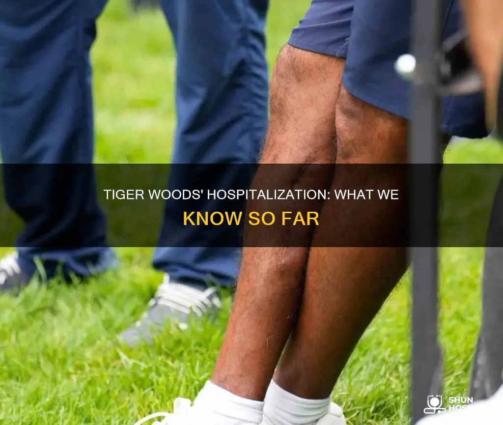 does tiger woods still in the hospital
