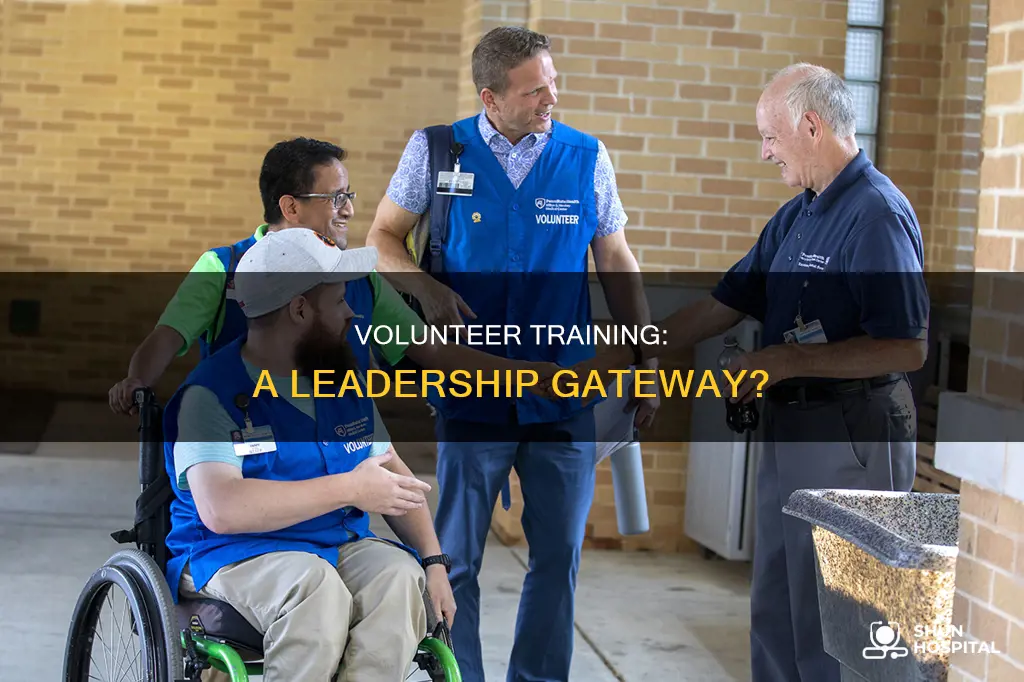 does training hospital volunteer count as leadership