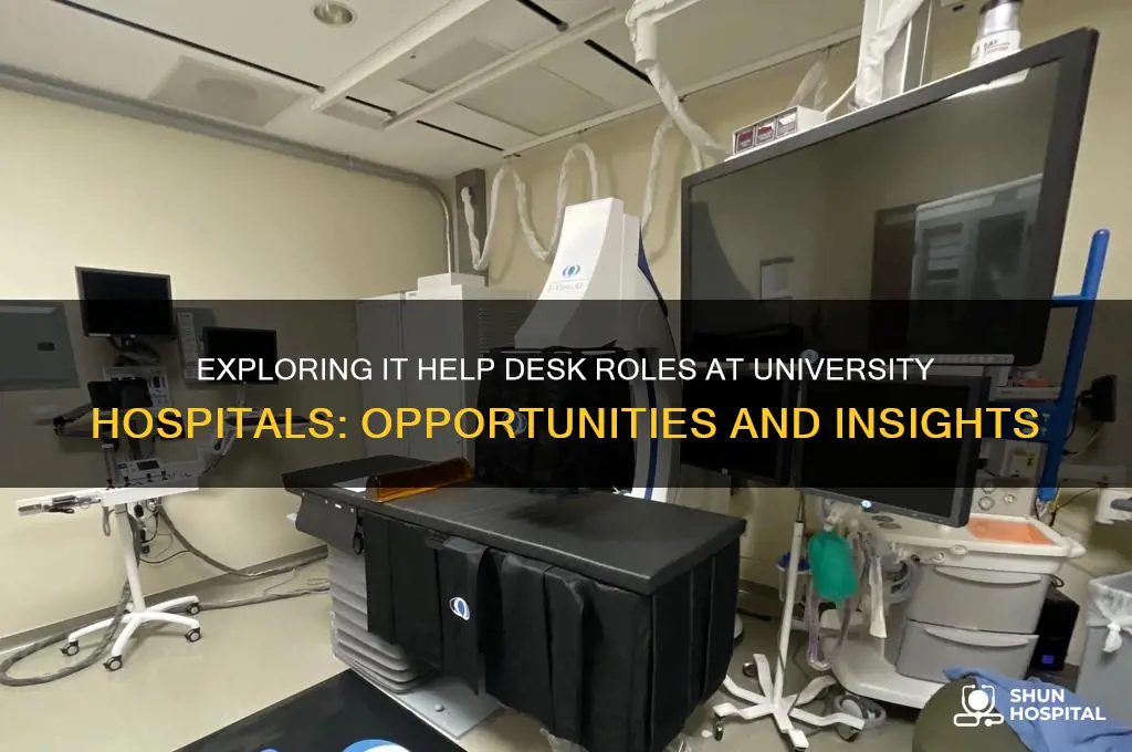 does university hospital have a it help desk position