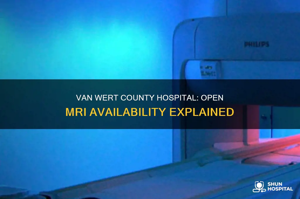 does van wert county hospital have an open mri