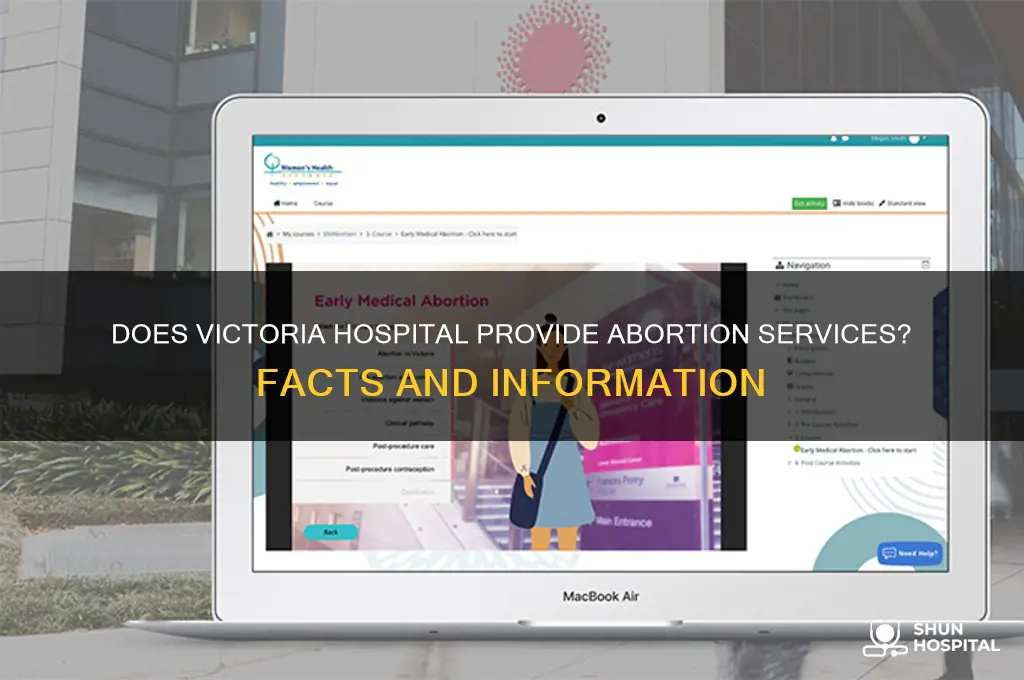 does victoria hospital do abortions