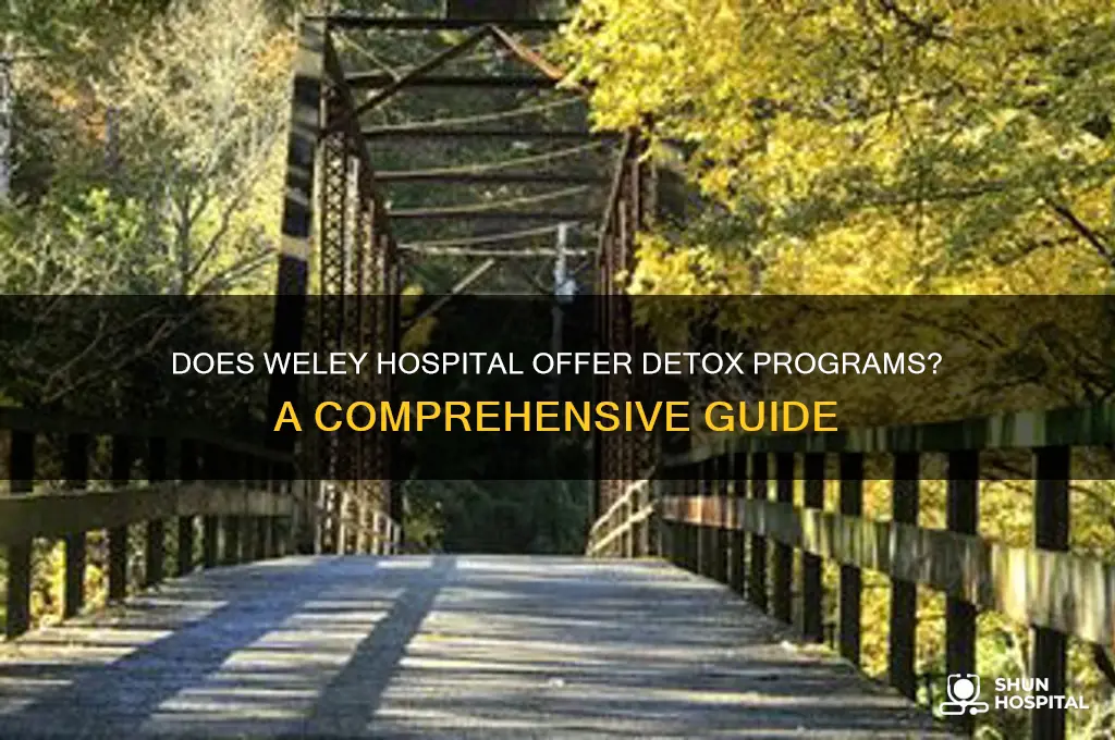 does weley hospital do detox