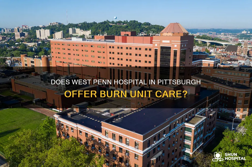 does west penn hospital in pittsburgh have a burn unit