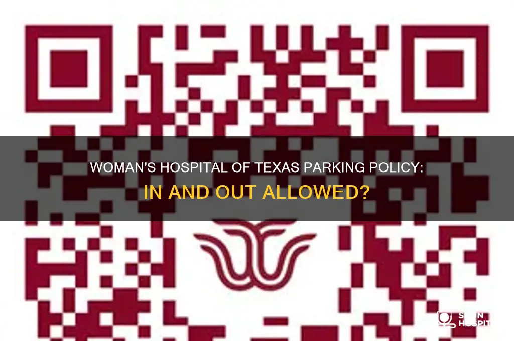 does womans hospital of texas allow in and out parking