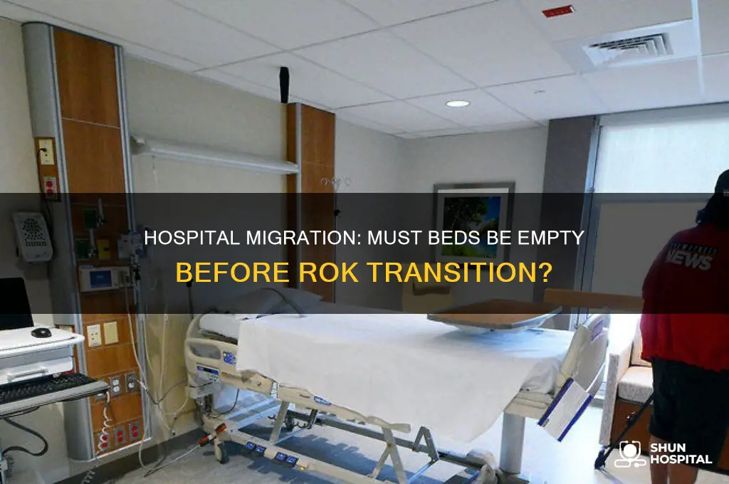 does your hospital have to be empty before migration rok