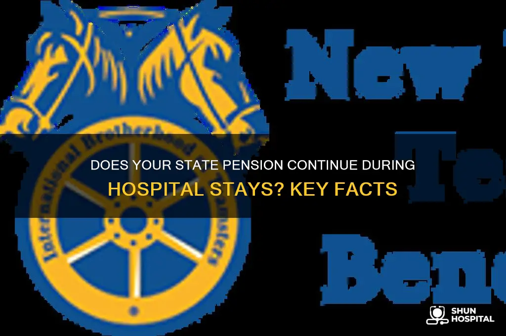 does your state pension stop when you are in hospital