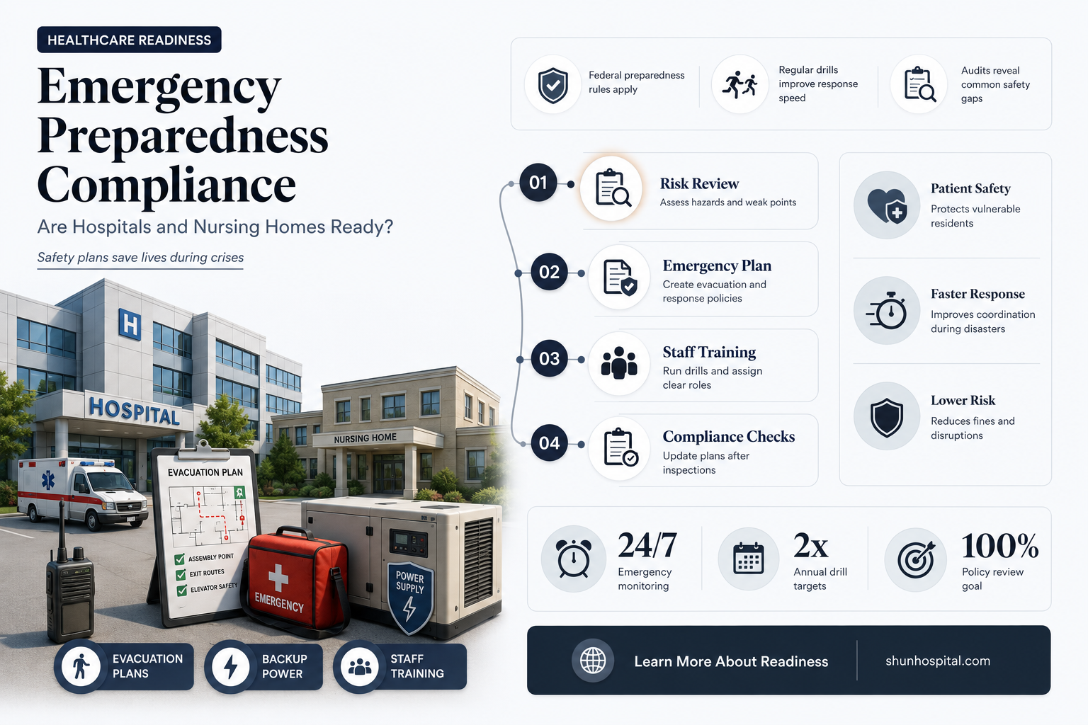 are hospitals and nursing homes required to have emergency plans