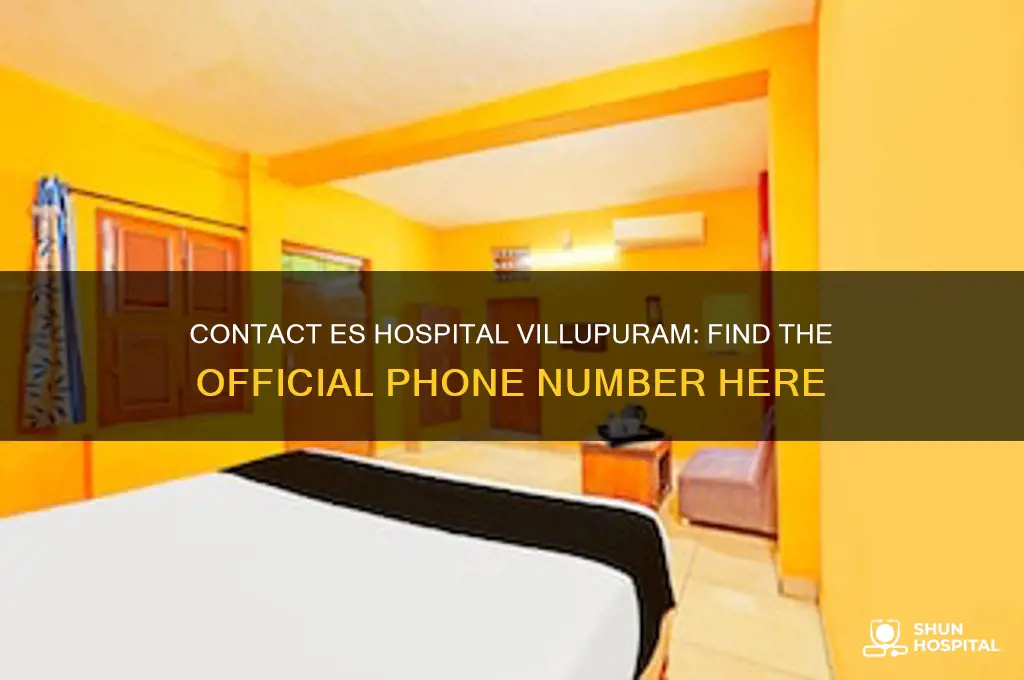 es hospital villupuram contact number