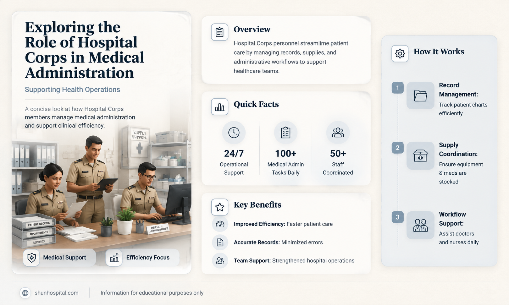 are hospital corps medical administrative