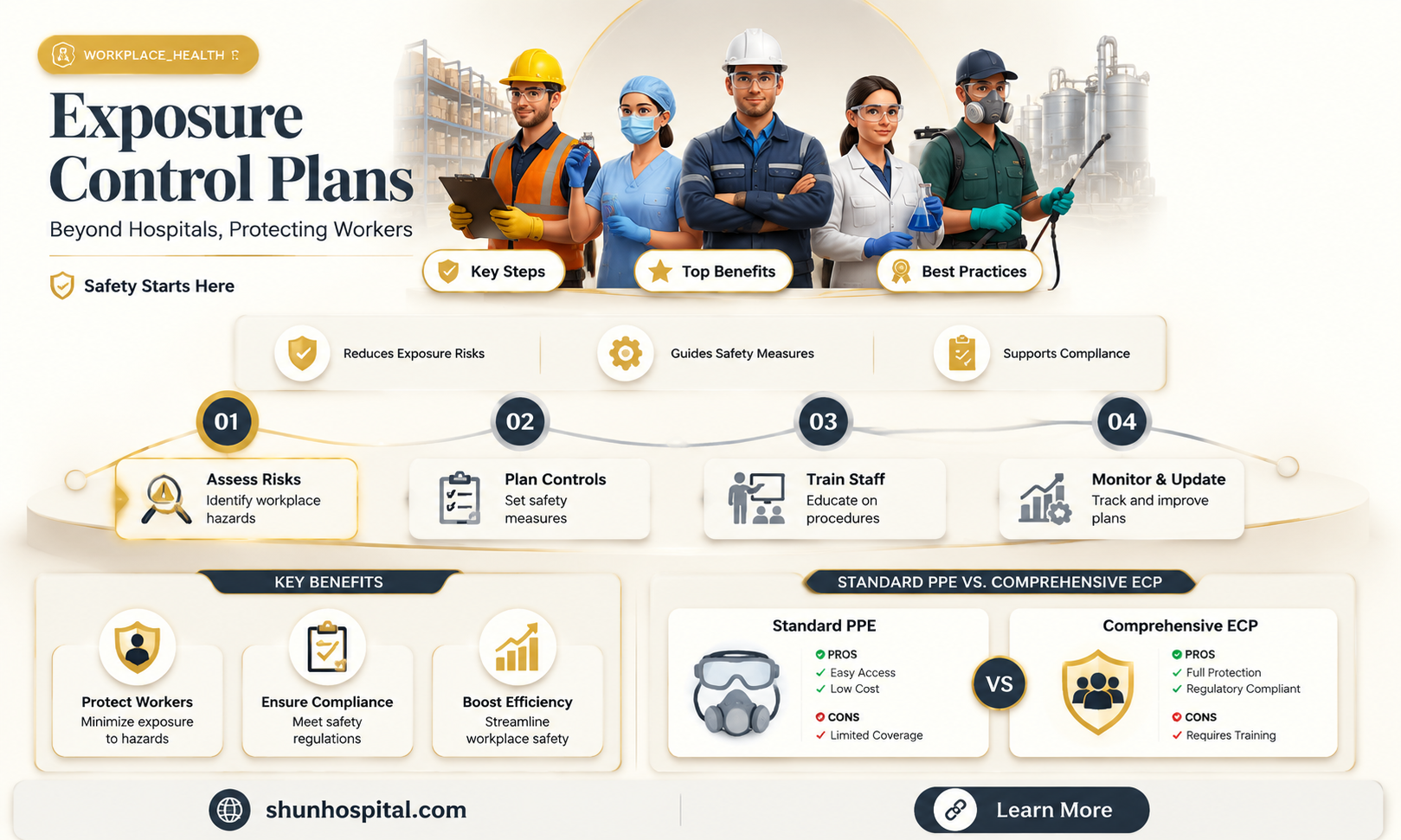 are exposure control plans only for hospitals
