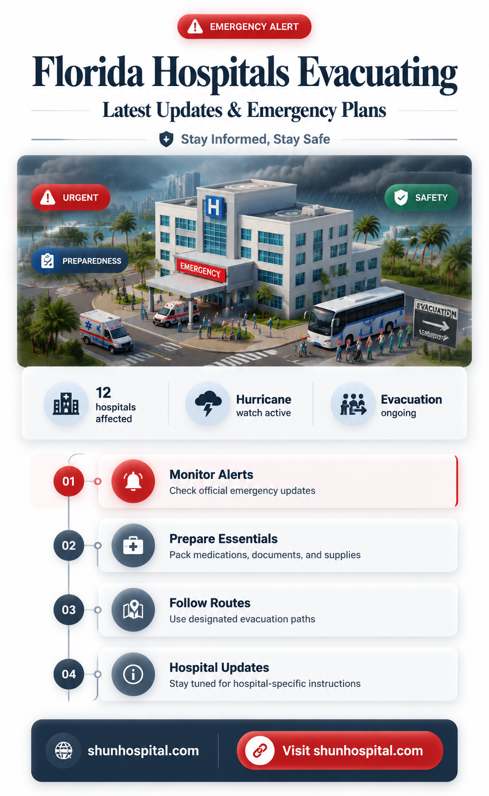 are florida hospitals evacuating