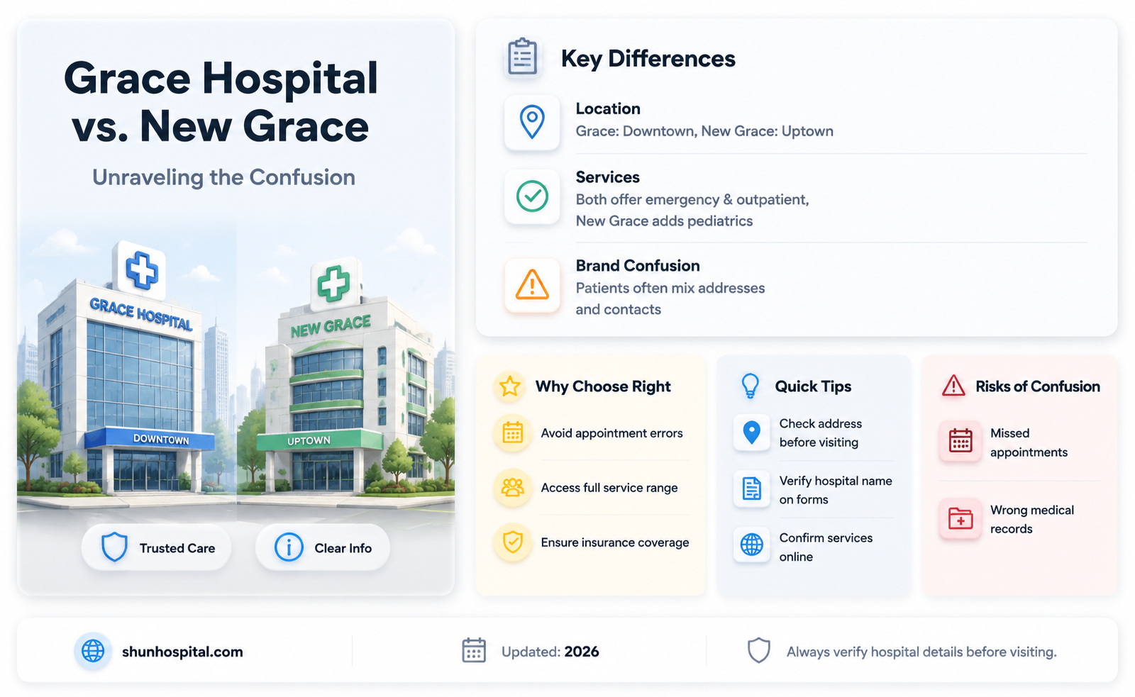 are grace hospital and new grace hospital the same