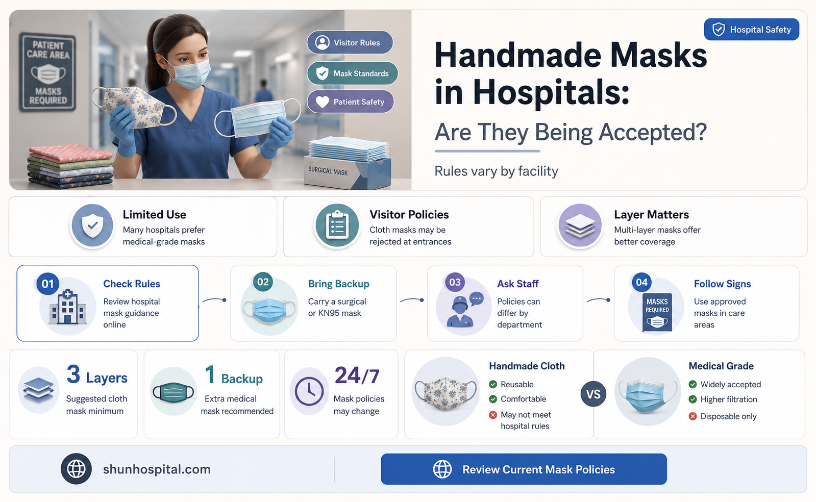 are hospitals accepting handmade masks
