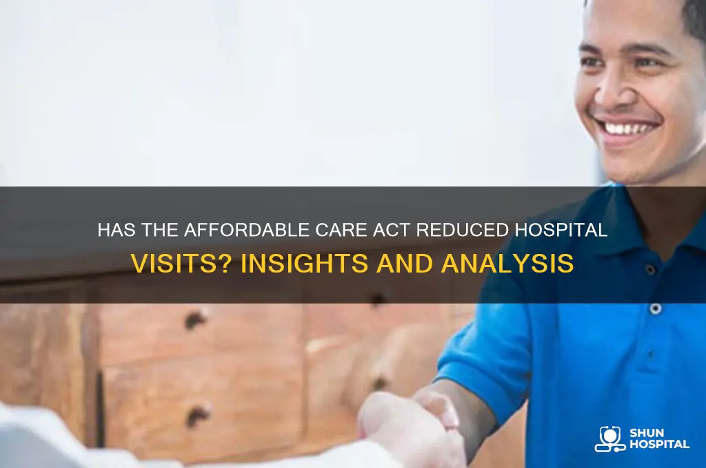 has aca decreased hospital visits