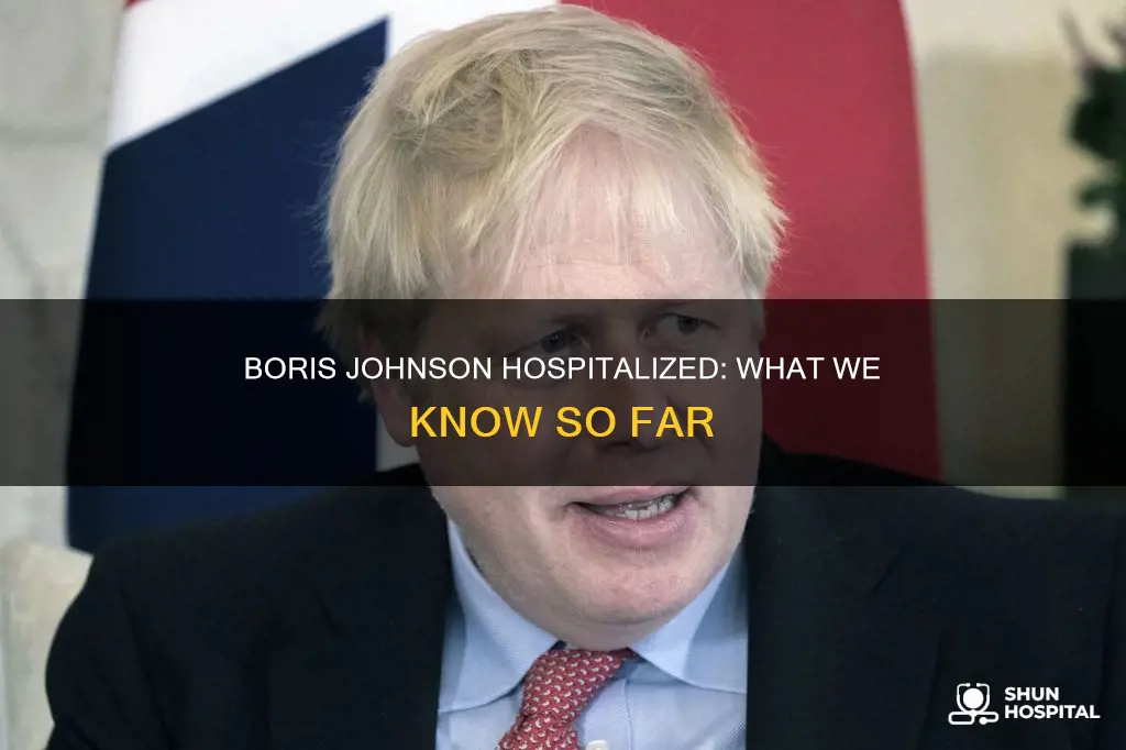 has boris johnson been admitted to hospital