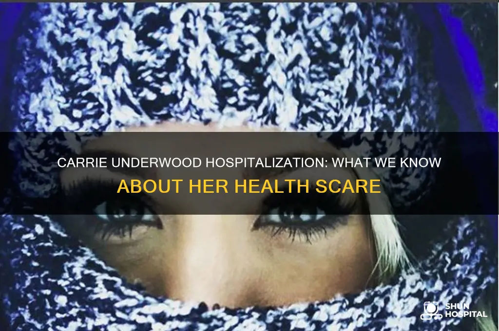 has carrie underwood been hospitalized