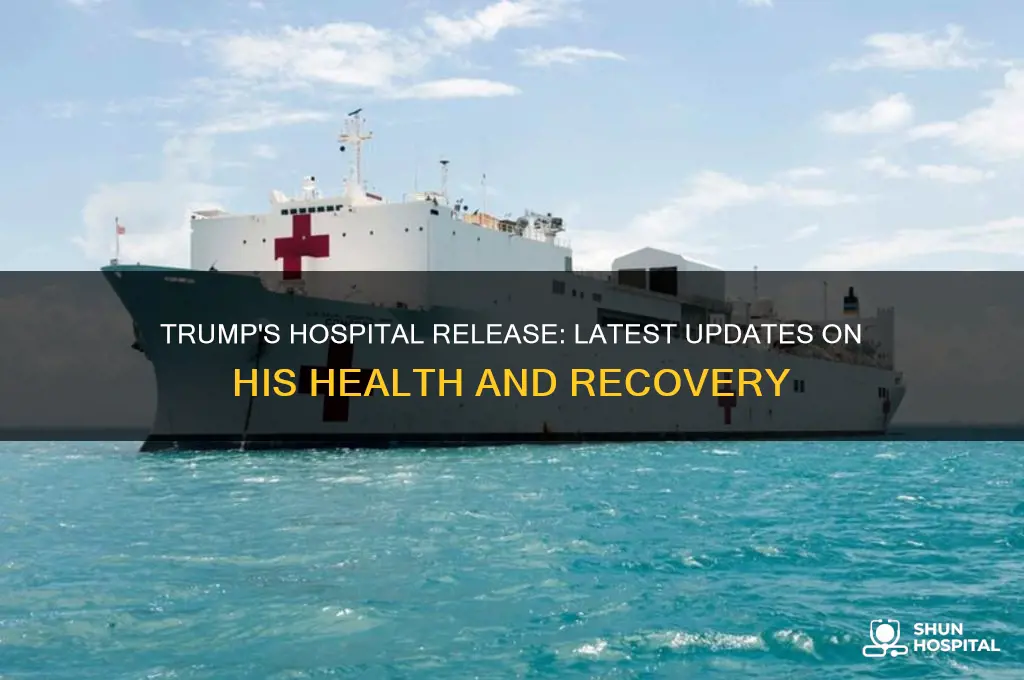 has donald trump been released from the hospital yet