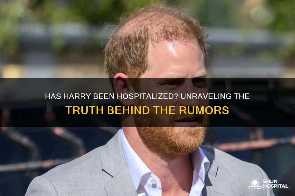 has harry been hospitalized