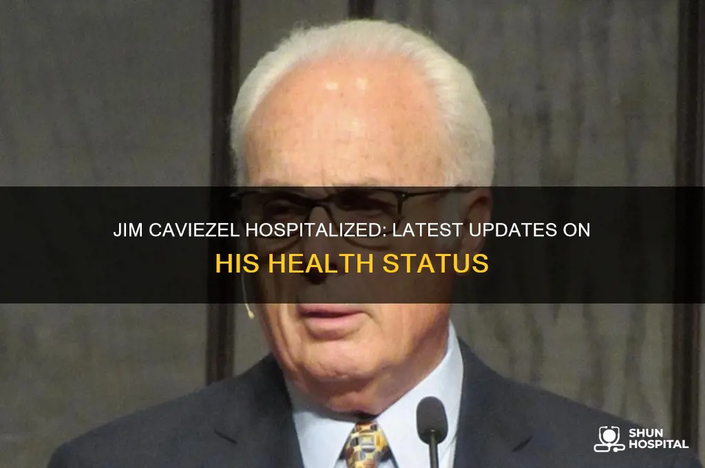 has jim caviezel been hospitalized