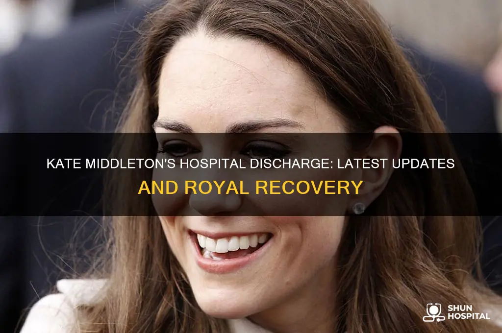 has kate middleton left hospital