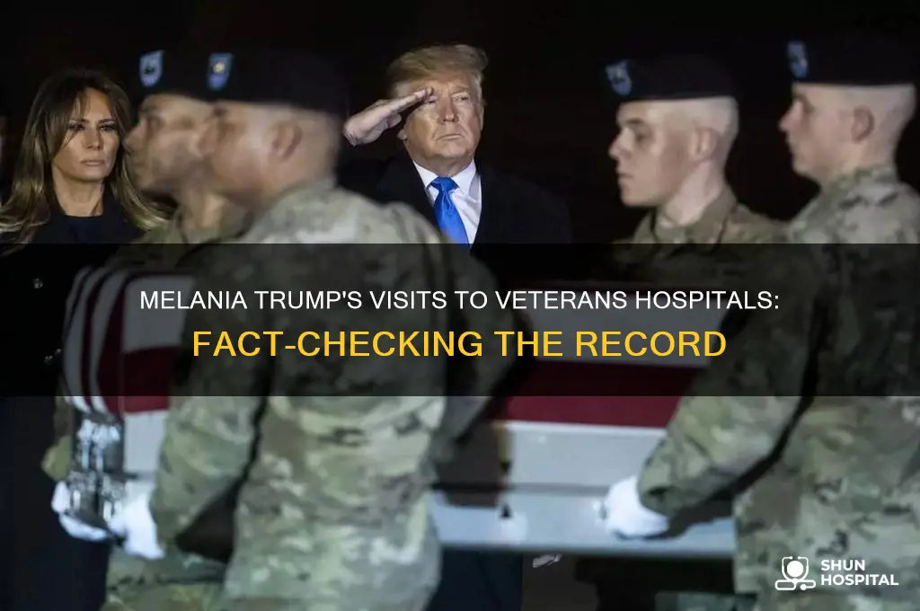 has melania trump ever visited vets in a veterans hospital