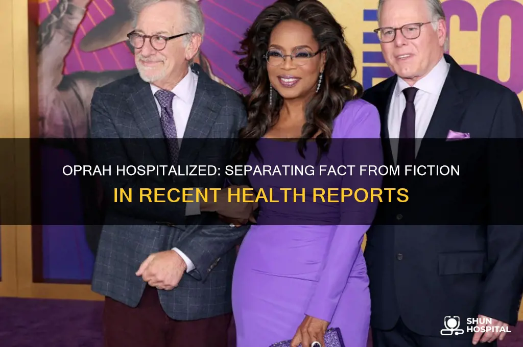 has oprah been hospitalized