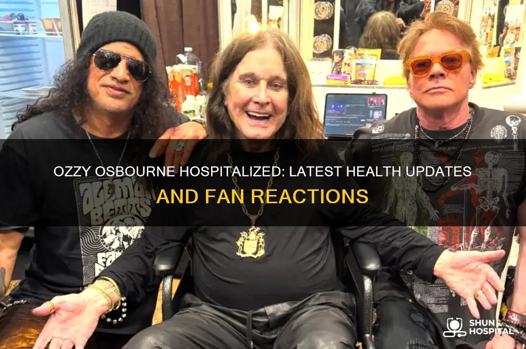 has ozzy been hospitalized