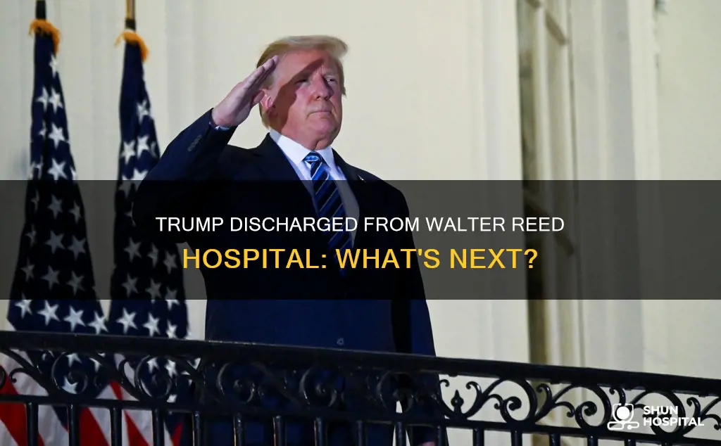 has president trump left walter reed hospital