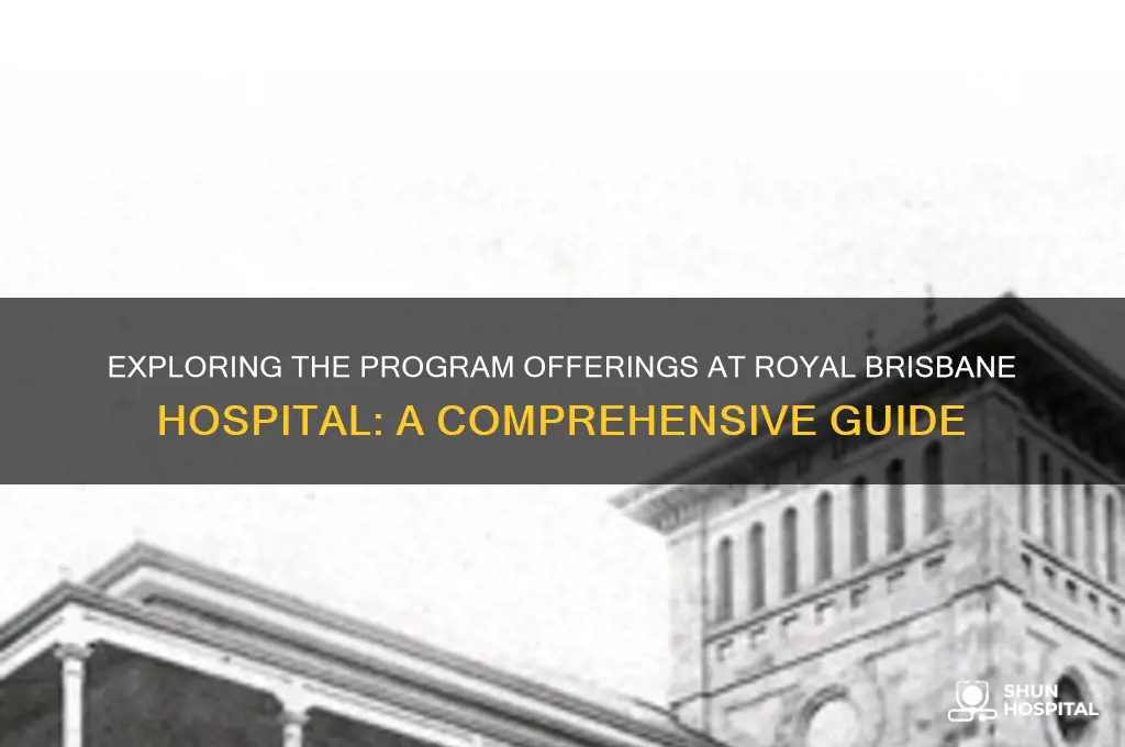 has program royal brisbane hospital