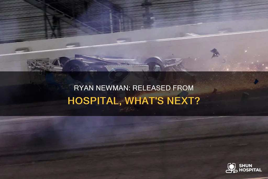 has ryan newman been released from hospital
