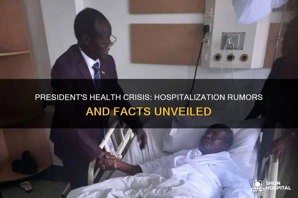 has the president been hospitalized
