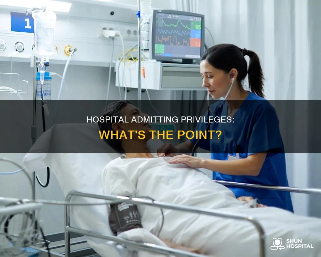 have admitting privileges at a nearby hospital