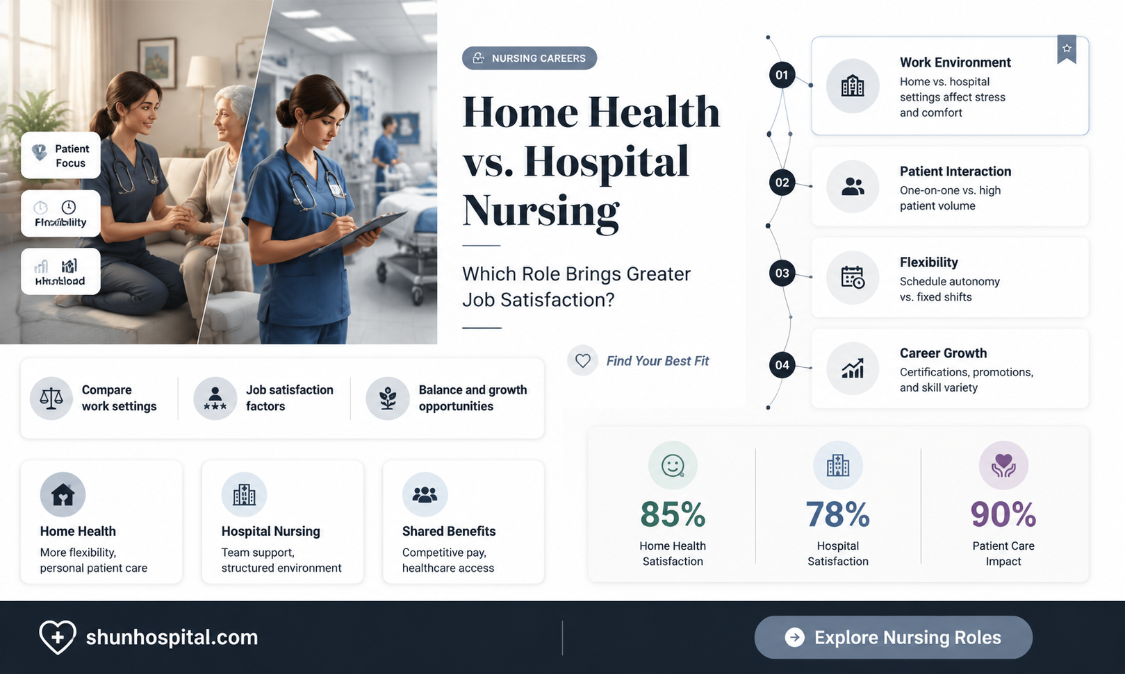 are home health care nurses happier than hospital nurses