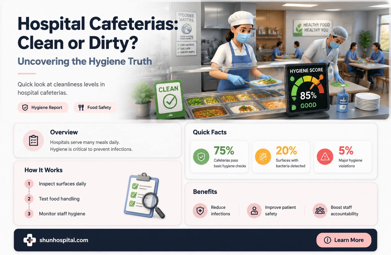 are hospital cafeterias dirty
