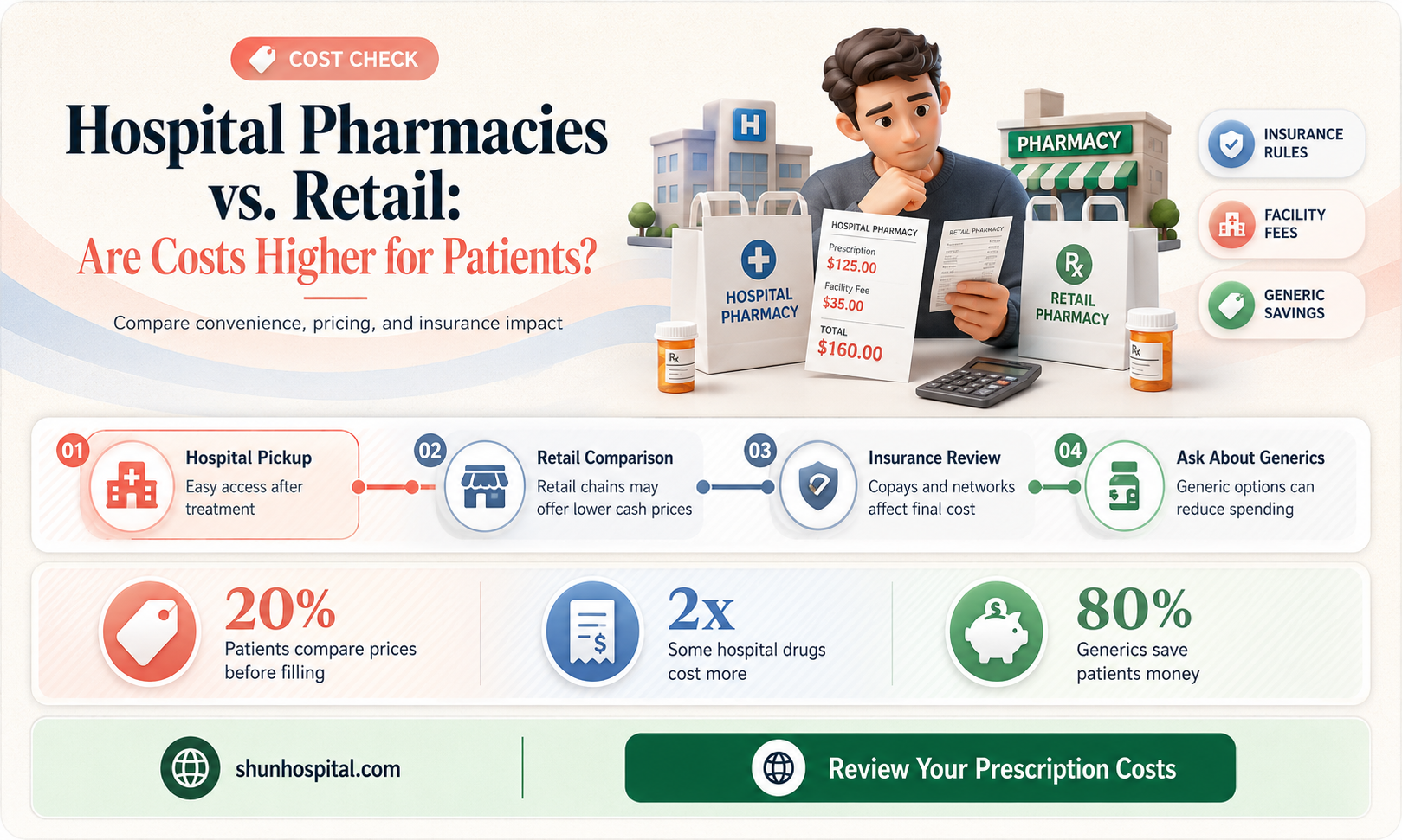 are hospital pharmacies more expensive