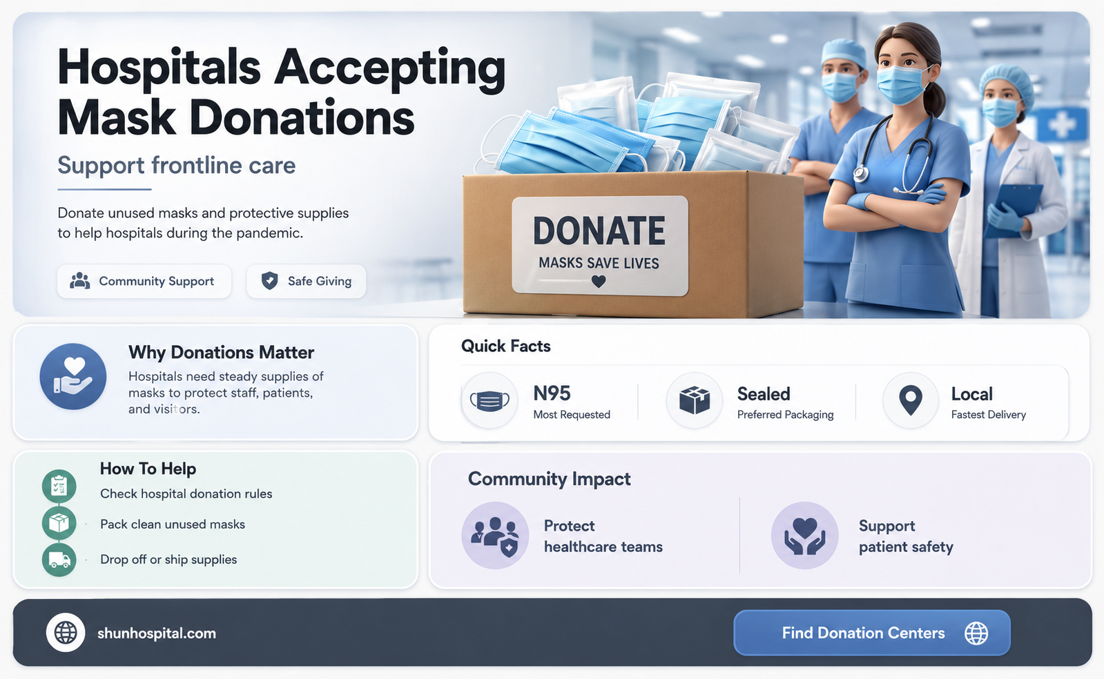 are hospitals accepting mask donations