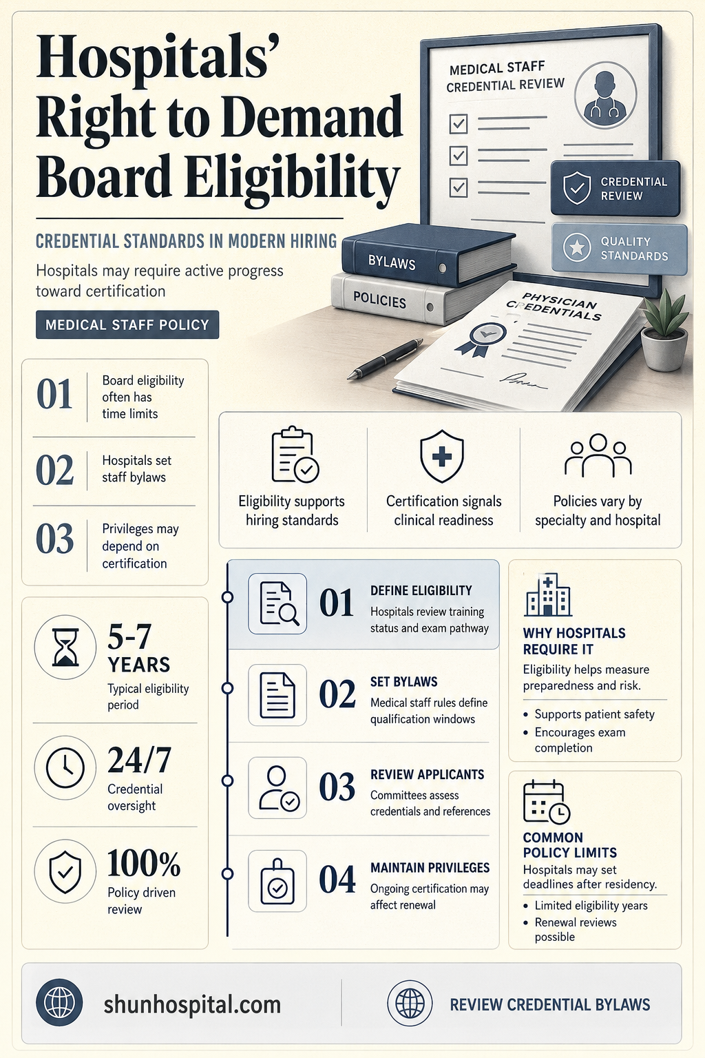 are hospitals allowed to demand board eligibility