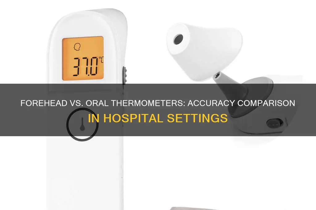 how accurate are the forehead thermometers in hospital vs oral