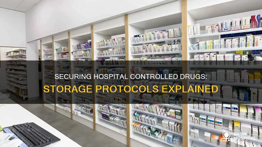how are controlled drugs stored in hospital