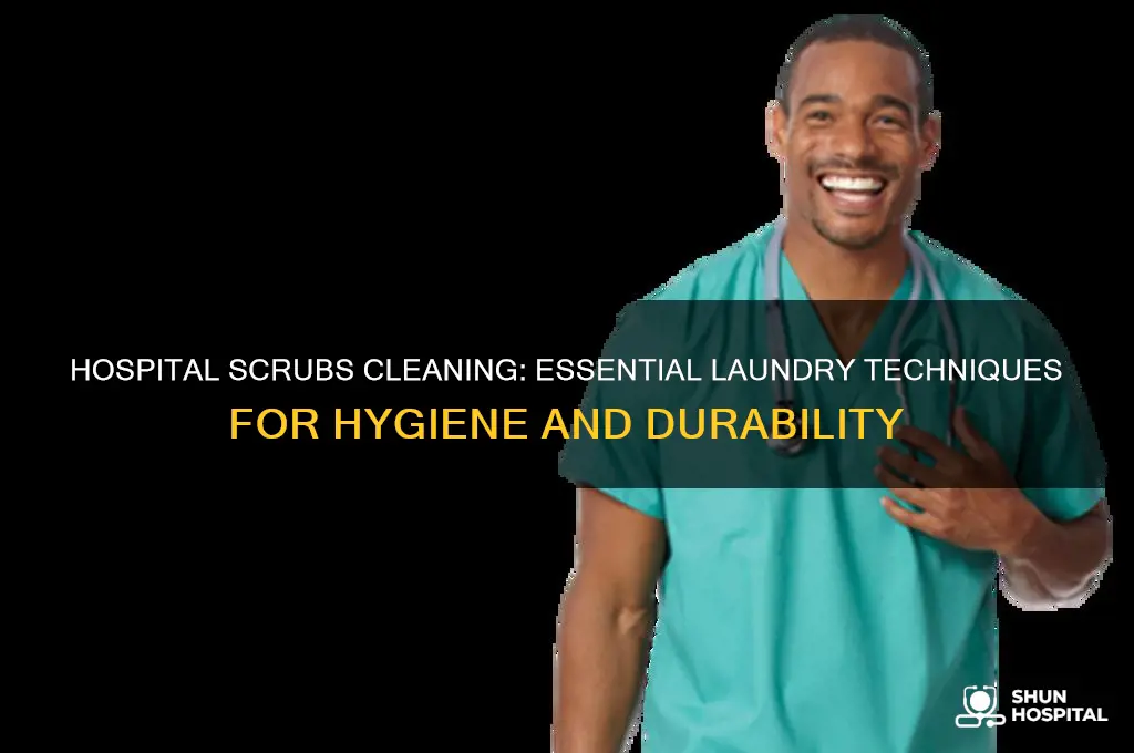 how are hospital scrubs washed