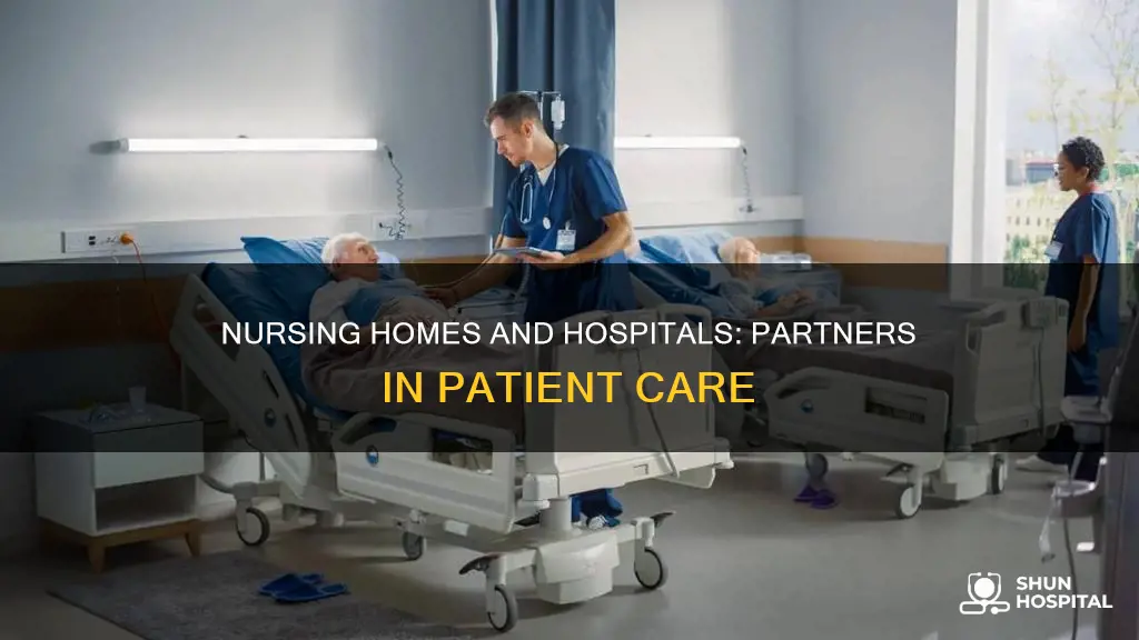 how are nursing homes associated with hospitals